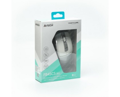 Миша бездротова A4Tech Fstyler FB45CS Air (Silver White), колір сірий+білий Миша бездротова A4Tech Fstyler FB45CS Air (Silver White), колір сірий+білий