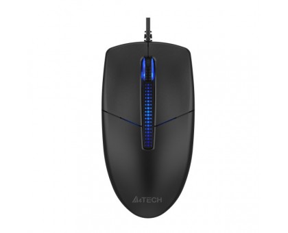 Миша A4Tech N-530S (Black) дротова безшумна USB, синє підсвічування, 1200 dpi, чорна Миша A4Tech N-530S (Black) дротова безшумна USB, синє підсвічування, 1200 dpi, чорна