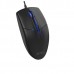 Миша A4Tech N-530S (Black) дротова безшумна USB, синє підсвічування, 1200 dpi, чорна