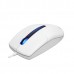 Миша A4Tech N-530S (White) дротова безшумна USB, синє підсвічування, 1200 dpi, колір білий