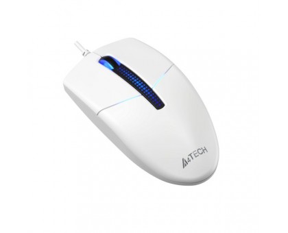 Миша A4Tech N-530S (White) дротова безшумна USB, синє підсвічування, 1200 dpi, колір білий Миша A4Tech N-530S (White) дротова безшумна USB, синє підсвічування, 1200 dpi, колір білий