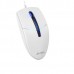 Миша A4Tech N-530S (White) дротова безшумна USB, синє підсвічування, 1200 dpi, колір білий