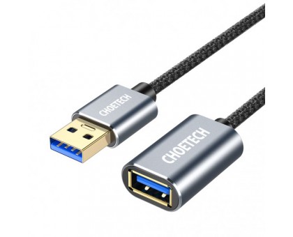 Подовжувач Choetech XAA001-BK, преміум якість USB 3.0 A-тато/A-мама, 2 м. Подовжувач Choetech XAA001-BK, преміум якість USB 3.0 A-тато/A-мама, 2 м.