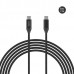 Кабель Choetech XCC-1035-BK, преміум якість USB2.0 A-папа/C-папа, 1,2 м.