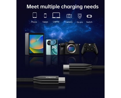 Кабель Choetech XCC-1035-BK, преміум якість USB2.0 A-папа/C-папа, 1,2 м. Кабель Choetech XCC-1035-BK, преміум якість USB2.0 A-папа/C-папа, 1,2 м.