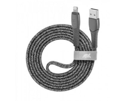 Кабель Rivacase PS6108 GR12, Lighting/USB-A, тканинне обплетення, 1.2 м, 3 А, 60 Вт, сірий Кабель Rivacase PS6108 GR12, Lighting/USB-A, тканинне обплетення, 1.2 м, 3 А, 60 Вт, сірий