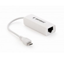 Адаптер Gembird NIC-mU2-01, з Micro USB на Fast Ethernet