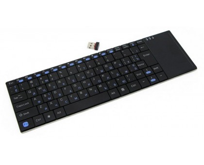 Клавіатура бездротова Gembird KB-P4-UA, Phoenix серія, тонка, touchpad, RF інтерфейс Клавіатура бездротова Gembird KB-P4-UA, Phoenix серія, тонка, touchpad, RF інтерфейс