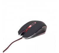 Оптична ігрова мишка Gembird MUSG-001-R, USB інтерфейс, червоний колір