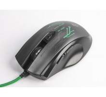 Оптична ігрова мишка Gembird MUSG-003-G, USB інтерфейс, зелений колір