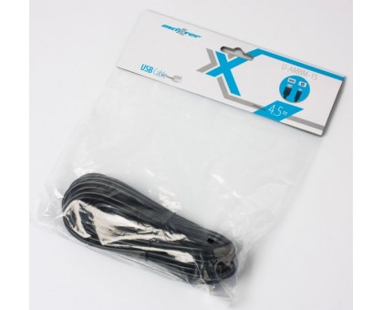 Кабель Maxxter U-AMBM-15 4.5м., USB2.0, 4.5м. чорного кольору Кабель Maxxter U-AMBM-15 4.5м., USB2.0, 4.5м. чорного кольору