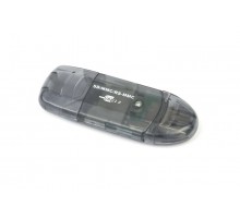 Зовнішній картрідер FD2-SD-1, USB 2.0, для  SD, MMC, RS-MMC