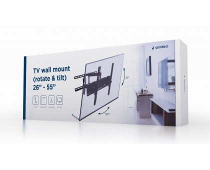 Настінний кронштейн Gembird WM-55RT-03 Настінний кронштейн Gembird WM-55RT-03