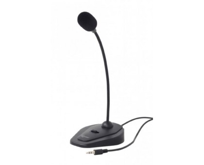 Мікрофон настільний Gembird MIC-D-01, чорного кольору Мікрофон настільний Gembird MIC-D-01, чорного кольору