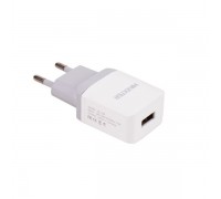 Мережевий зарядний пристрій Maxxter UС-24A, USB, 1 USB, 5V/2.1A білий