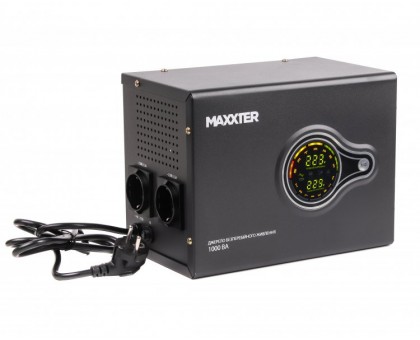 ДБЖ тривалої дії Maxxter MX-HI-PSW1000-01,  (інвертор, чиста синусоїда) 1000VA
