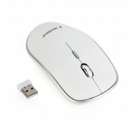 Мишка Gembird MUSW-4B-01-W, бездротова оптична USB, 1600 dpi, бiла