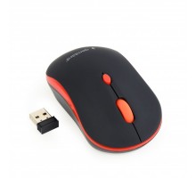 Бездротова оптична мишка Gembird MUSW-4B-03-R, USB, 1600 dpi, чорно-червона