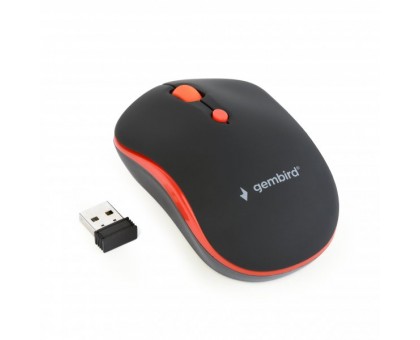 Бездротова оптична мишка Gembird MUSW-4B-03-R, USB, 1600 dpi, чорно-червона Бездротова оптична мишка Gembird MUSW-4B-03-R, USB, 1600 dpi, чорно-червона