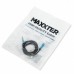 Аудіо-кабель Maxxter A-3434-1m, 4 пін, 3.5 мм. тато/3.5мм мама, довжина 1 м.