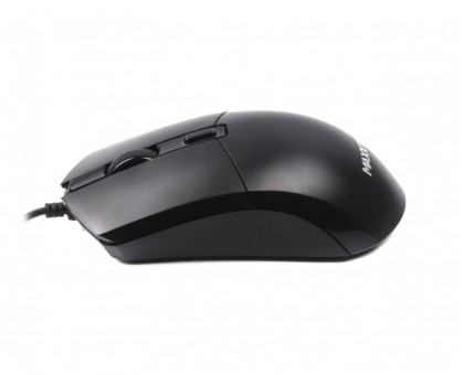 Миша дротова Maxxter Mc-4B01, оптична, 4 кнопки, 2400 DPI, USB, чорна