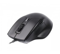 Миша Maxxter Mc-6B01, дротова, оптична, ергономічна, 6 кнопок, 2000. DPI, USB, чорна