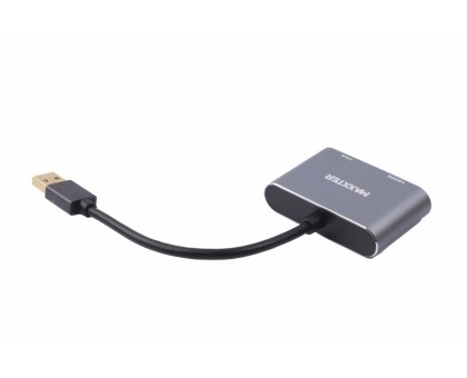 Адаптер-перехідник USB на HDMI/VGA Maxxter V-AM-HDMI-VGA Адаптер-перехідник USB на HDMI/VGA Maxxter V-AM-HDMI-VGA