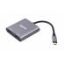 Адаптер-перехідник USB-C на 2xHDMI Maxxter V-CM-2HDMI