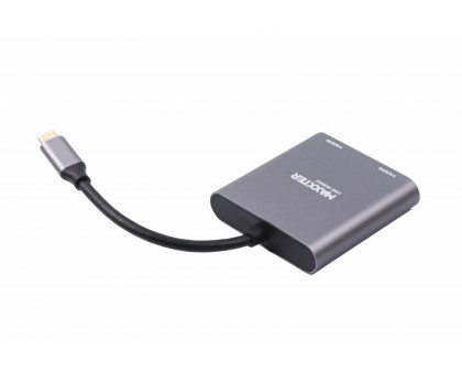 Адаптер-перехідник USB-C на 2xHDMI Maxxter V-CM-2HDMI Адаптер-перехідник USB-C на 2xHDMI Maxxter V-CM-2HDMI