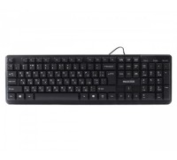 Клавіатура офісна Maxxter KBM-U01-UA, USB, Укр/Рус, пластик, чорна