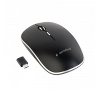 Бездротова оптична мишка Gembird MUSW-4BSC-01, Type-C, 1600 dpi, безшумна, чорна