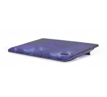 Підставка під ноутбук Gembird NBS-2F15-05, до 15.6", 2x 125 мм вентилятори, чорна