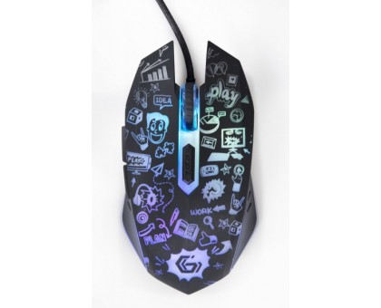 Оптична миша MUS-6B-GRAFIX-01, USB інтерфейс, пiдсвiчування Оптична миша MUS-6B-GRAFIX-01, USB інтерфейс, пiдсвiчування