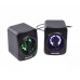 Колонки акустичні Maxxter CSP-U005RGB, 6 Вт, USB живлення, RGB підсвічування, чорні