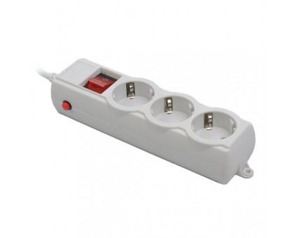 Мережевий фільтр Gembird SPG3-G-6G-PRO, 3 розетки, 1,8 м, сiрий