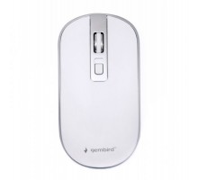 Бездротова оптична миша,Gembird  MUSW-4B-06-WS, білий з сірим