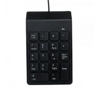 Цифрова USB клавіатура Gembird KPD-U-03, 18 кнопок, чорна
