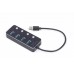 Хаб Gembird UHB-U3P4P-01 на 4 порти USB 3.1