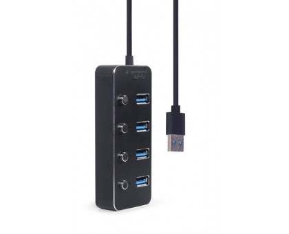 Хаб Gembird UHB-U3P4P-01 на 4 порти USB 3.1 Хаб Gembird UHB-U3P4P-01 на 4 порти USB 3.1