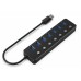 Хаб Gembird UHB-U3P7P-01 на 7 портiв USB 3.0