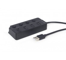 Хаб Gembird UHB-U2P4P-01 на 4 порти USB 2.0
