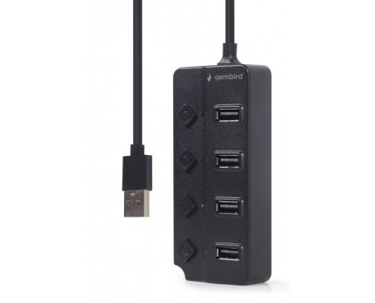Хаб Gembird UHB-U2P4P-01 на 4 порти USB 2.0 Хаб Gembird UHB-U2P4P-01 на 4 порти USB 2.0