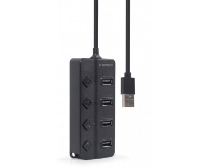 Хаб Gembird UHB-U2P4P-01 на 4 порти USB 2.0 Хаб Gembird UHB-U2P4P-01 на 4 порти USB 2.0