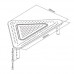 Стiл для монiтору/ноутбука Gembird MS-TABLE-02, трикутний, метал