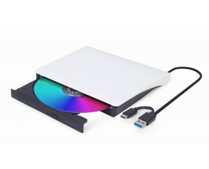 Зовнiшній DVD Gembird DVD-USB-03-BW, USB3.0, бiлий Зовнiшній DVD Gembird DVD-USB-03-BW, USB3.0, бiлий