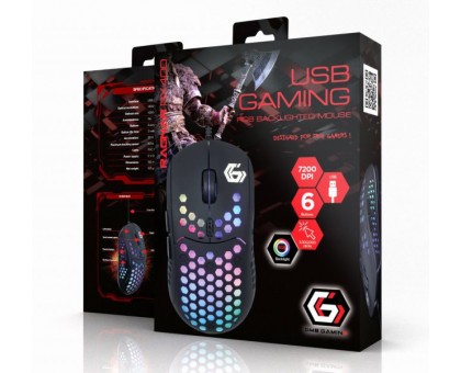 Оптична ігрова мишка Gembird MUSG-RAGNAR-RX400, USB інтерфейс Оптична ігрова мишка Gembird MUSG-RAGNAR-RX400, USB інтерфейс