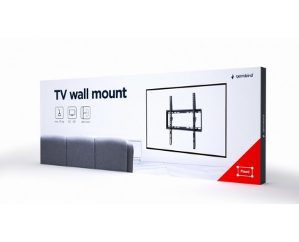 Настінний кронштейн Gembird WM-55F-04, 32 - 55” (до 35 кг) Настінний кронштейн Gembird WM-55F-04, 32 - 55” (до 35 кг)