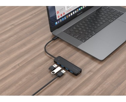 Хаб Gembird UHB-CM-U3P4P-01 на 4 порти USB 3.1 Хаб Gembird UHB-CM-U3P4P-01 на 4 порти USB 3.1