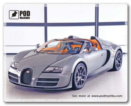 Килимок для мишки Podmyshku Bugatti, пластик Килимок для мишки Podmyshku Bugatti, пластик