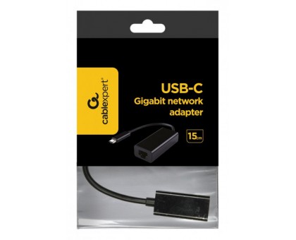 Адаптер Cablexpert A-CM-LAN-01, з USB Type-C на Gigabit Ethernet Адаптер Cablexpert A-CM-LAN-01, з USB Type-C на Gigabit Ethernet